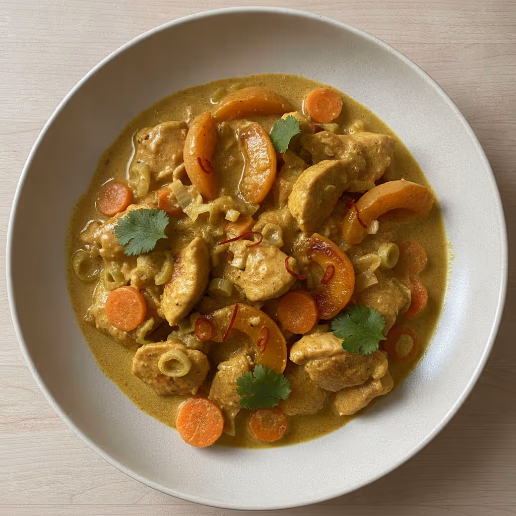 Apricot Curry, ready to serve