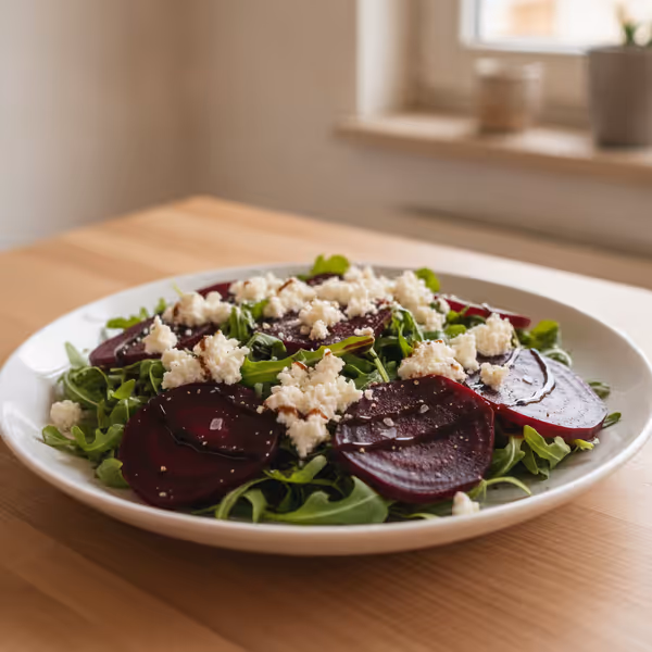 Beetroot & Rocket Salad with Cottage Cheese