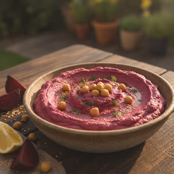Hummus z červené řepy