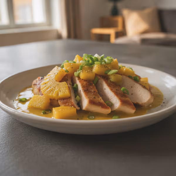 Krůtí prsa s ananasem