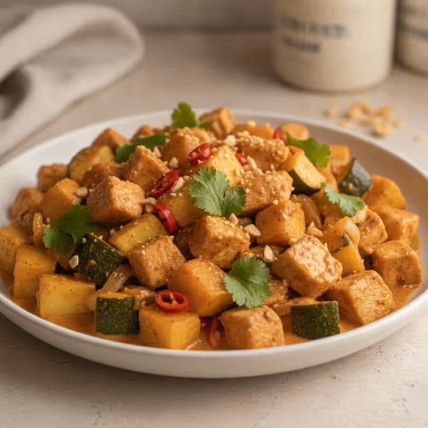 Ovocné kuřecí curry s pastinákem