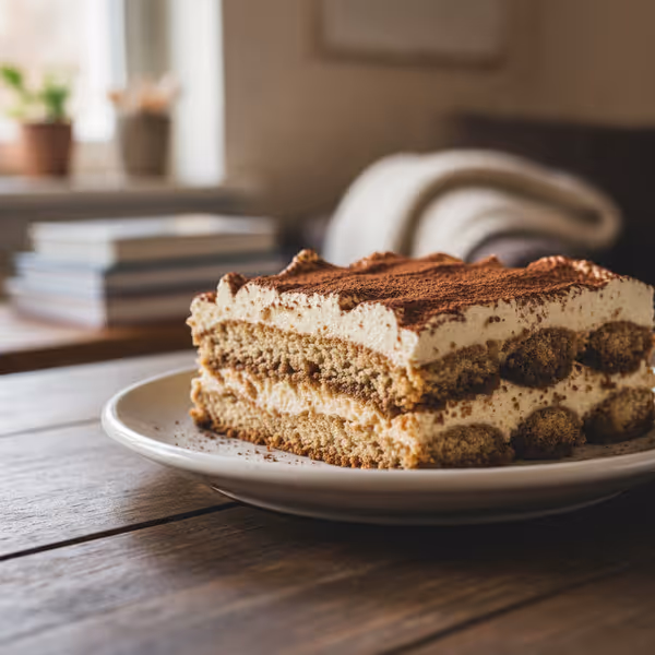 Τιραμισού Low Carb, έτοιμο για σερβίρισμα