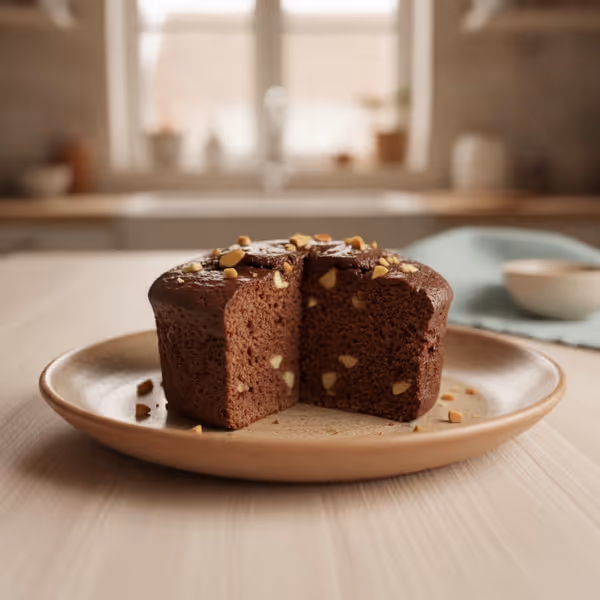 Bolo de chocolate na caneca
