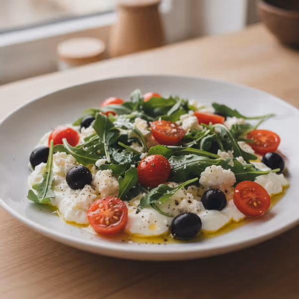 Iogurte com Tomate e Rúcula