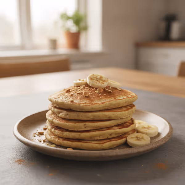 Panquecas de banana low carb rápidas