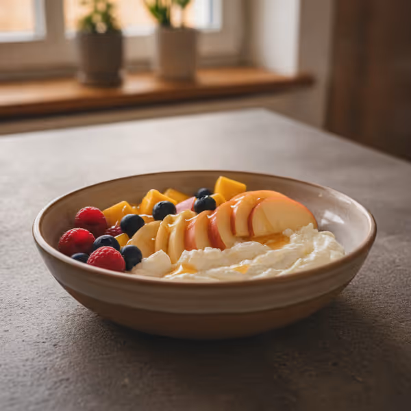 Quark com fruta